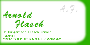 arnold flasch business card